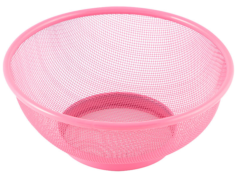 Изображение товара Дуршлаг Mallony Vermicelli диаметр 18.5 см металлизированный розовый