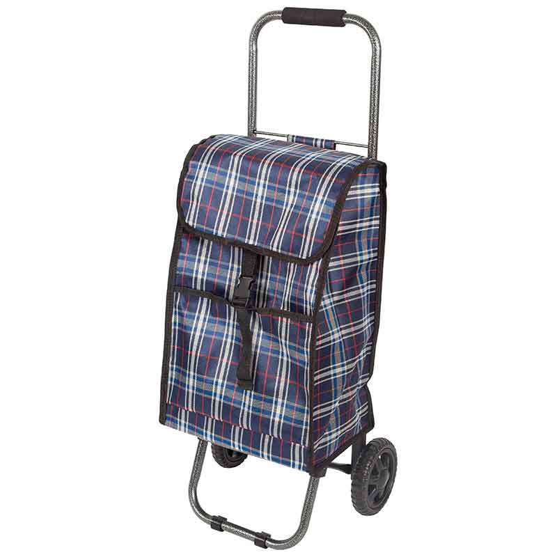 Изображение товара Сумка-тележка Рыжий кот JX-D2 Клетка 30x20x47см грузоподъемность 30кг