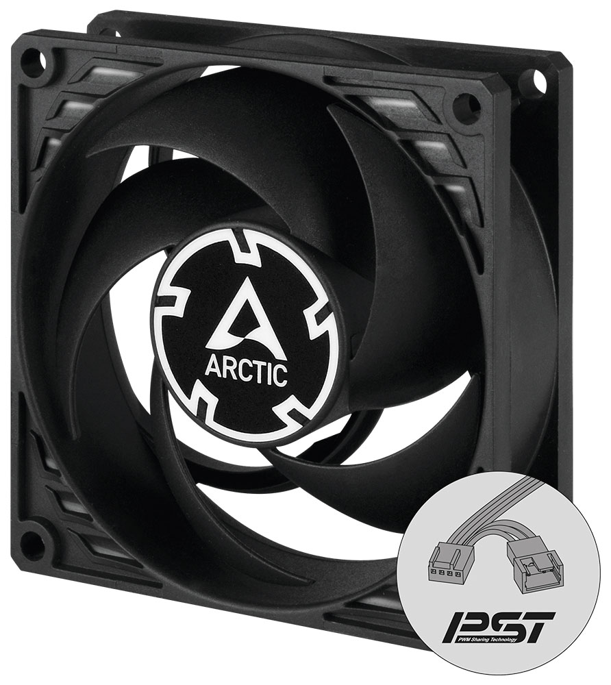 Вентилятор для корпуса Arctic P8 PWM PST Black/Black (ACFAN00150A) Вентилятор для корпуса Arctic P8 PWM PST Black/Black (ACFAN00150A)