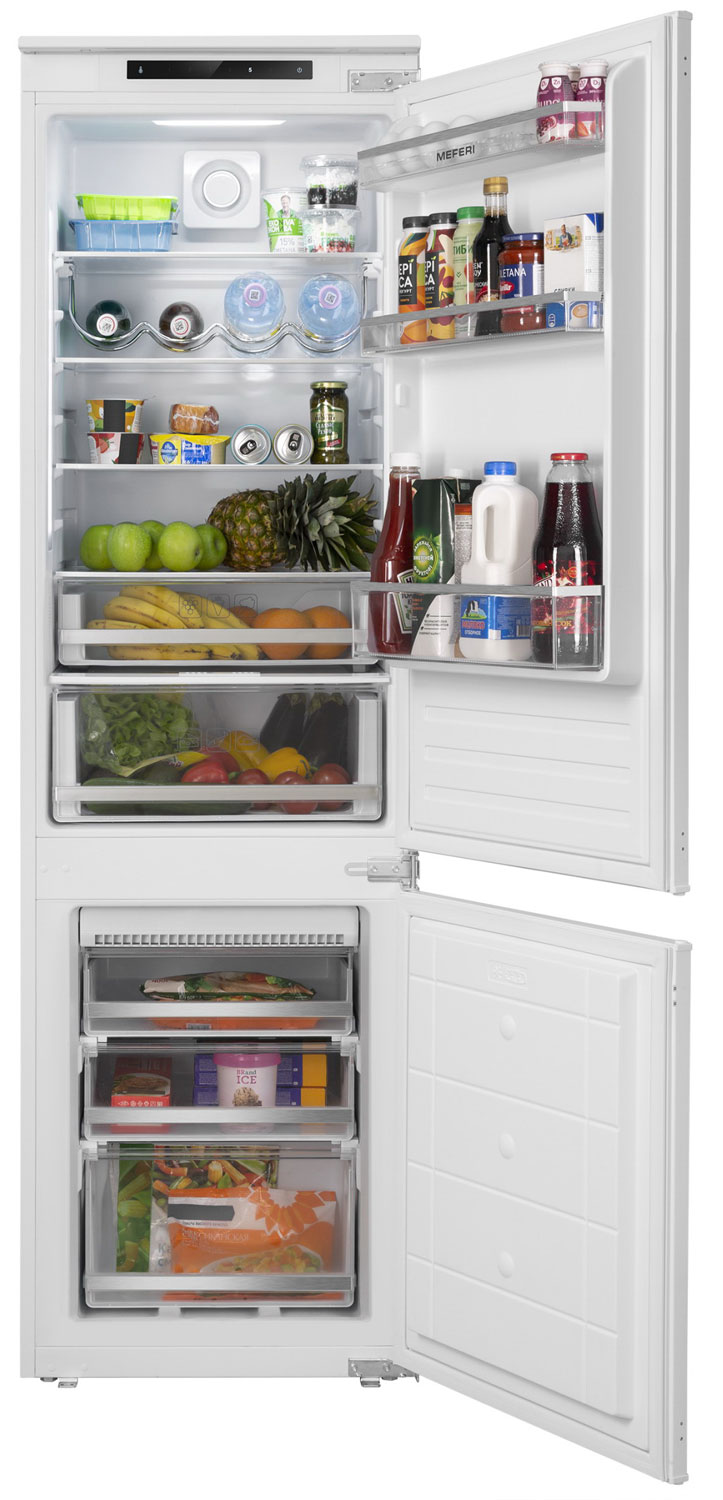 Изображение товара Встраиваемый двухкамерный холодильник Meferi MBR177 COMBI NO FROST POWER 54x176.9 см