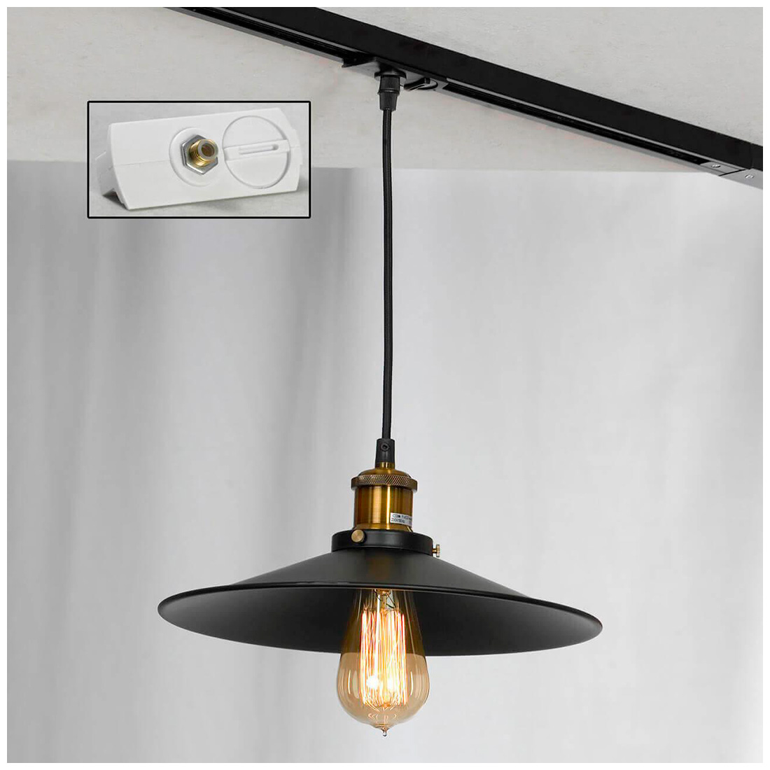 Изображение товара Трековый светильник однофазный Lussole LOFT Track Lights (LSP-9601-TAW)
