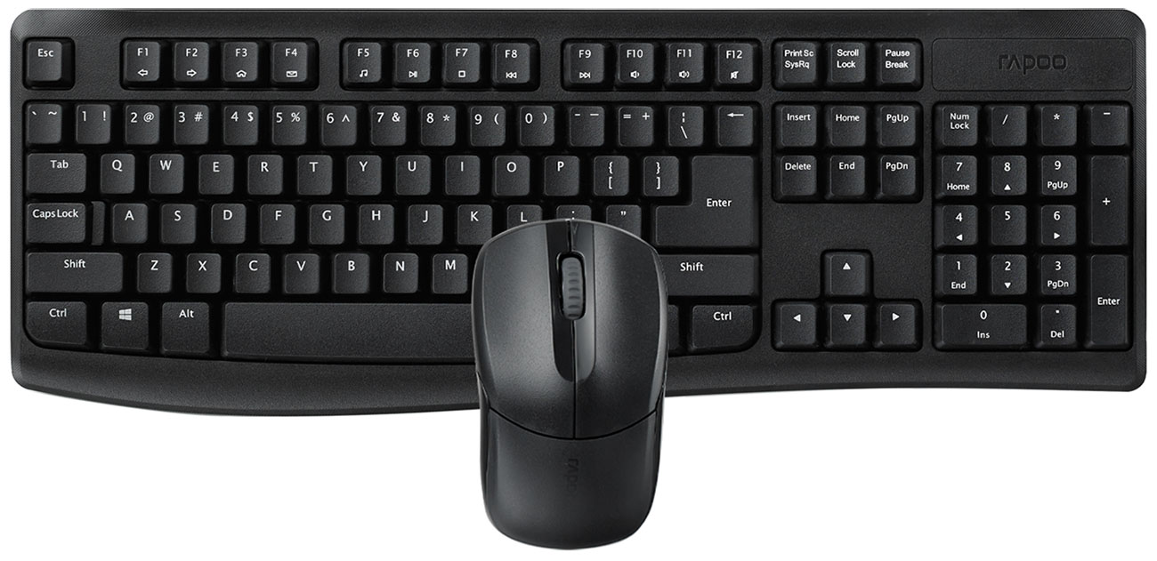 Изображение товара Беспроводной комплект клавиатура и мышь Rapoo X1800 Pro черный