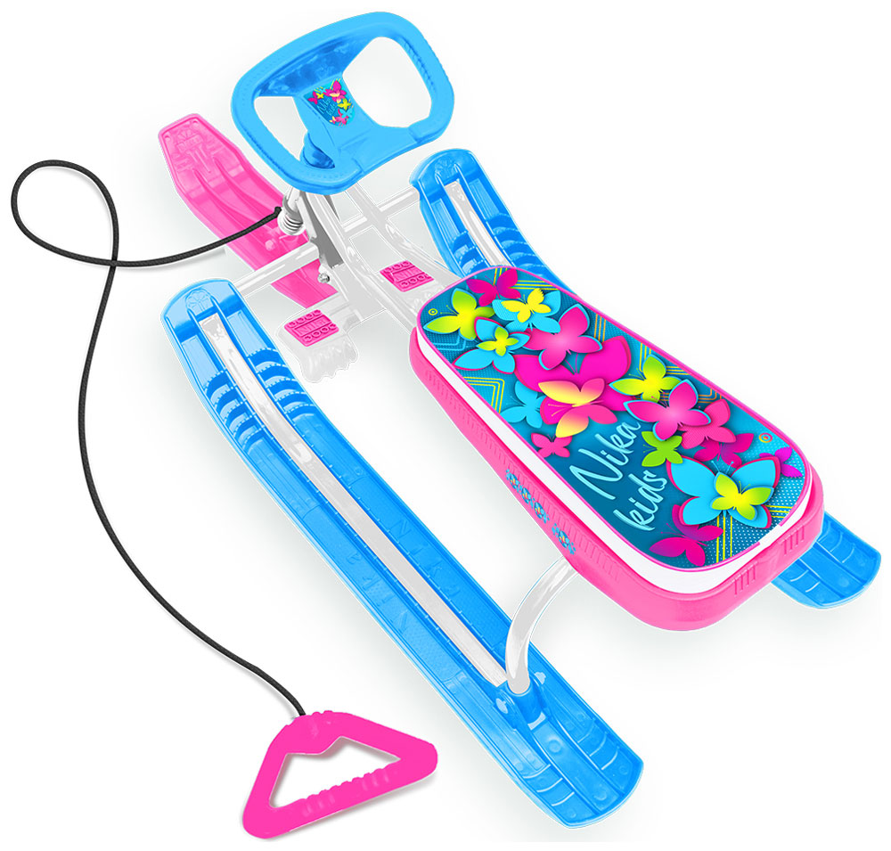 Изображение товара Снегокат Ника Тимка спорт (1+ ТС1+) с бабочками 3D