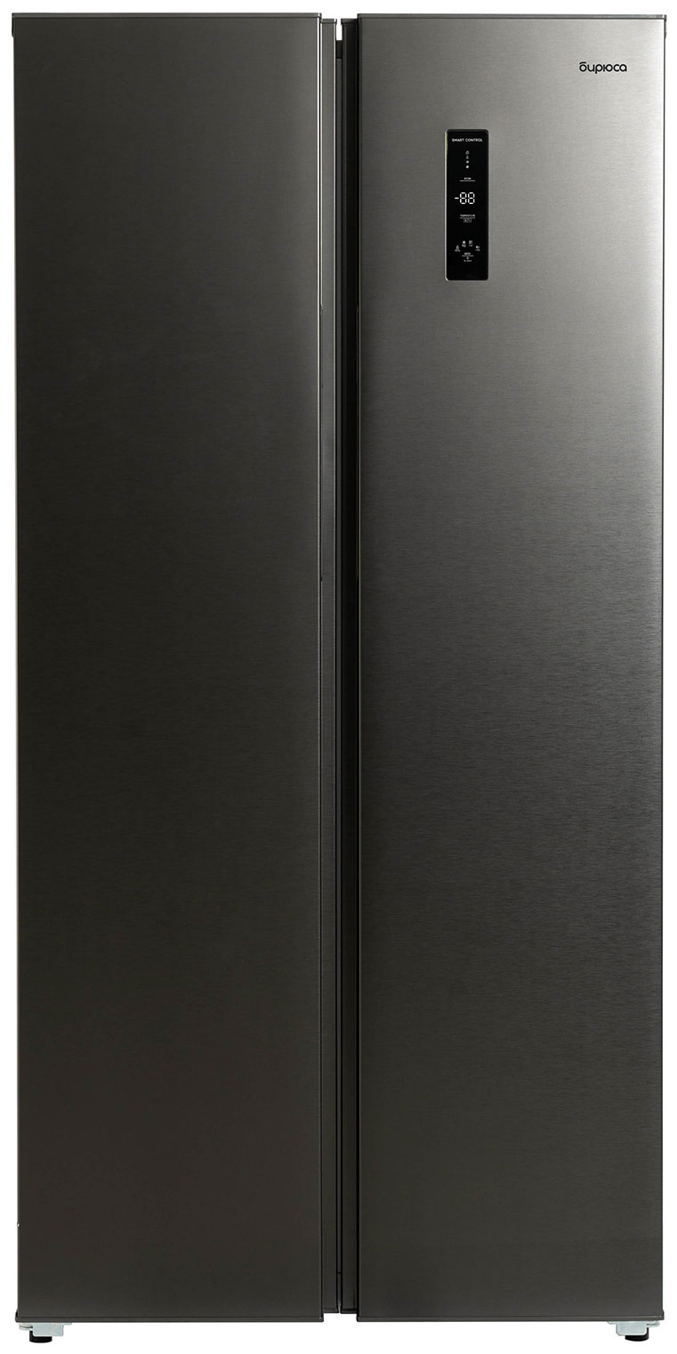 Изображение товара Холодильник Side-by-Side Бирюса 400 DI темная нержавеющая сталь 400л