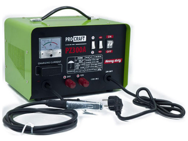 Изображение товара Пуско-зарядное устройство Procraft PZ300A для зарядки и запуска автомобилей