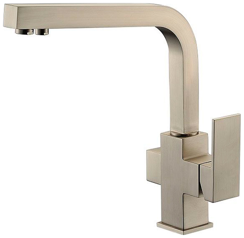 Изображение товара Кухонный смеситель Kaiser Sonat серебряный однорычажный с поворотным изливом