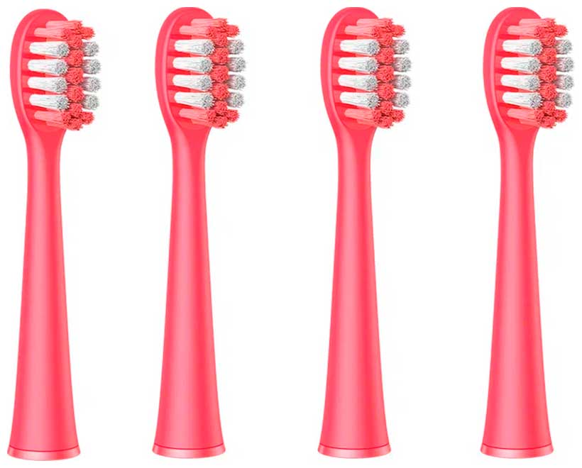 Изображение товара Сменные насадки для электрической зубной щетки Bitvae K7S (4 шт) (K7S Heads) GLOBAL, розовые