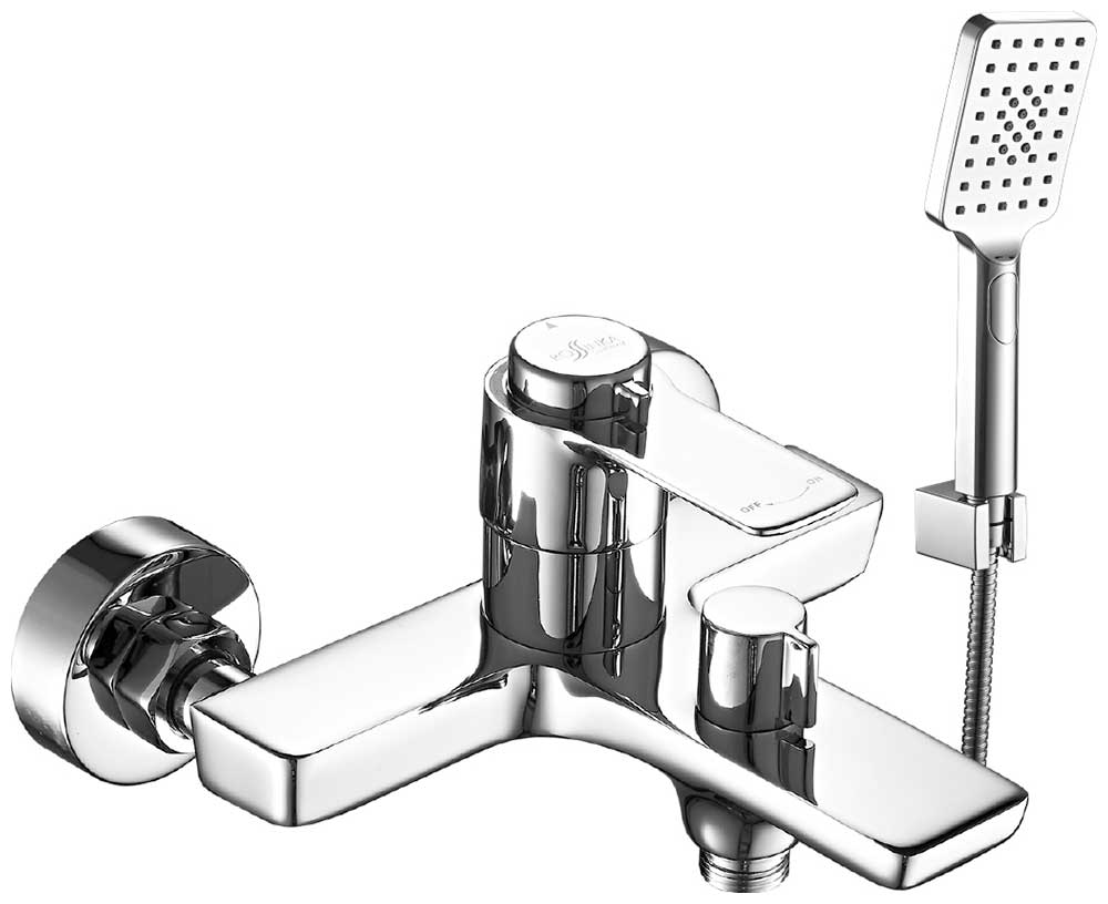 Изображение товара Смеситель термостатический для ванны Rossinka с коротким изливом (RS50-31) латунь/хром