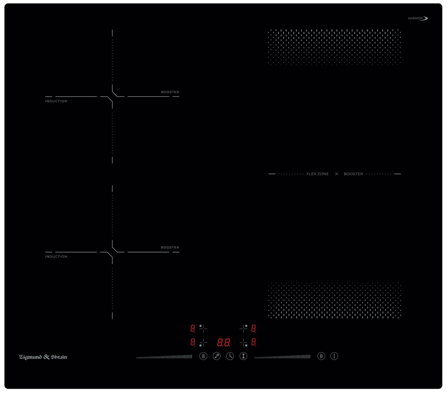 

Электрическая варочная панель Zigmund & Shtain CI 61.6 B, Черный