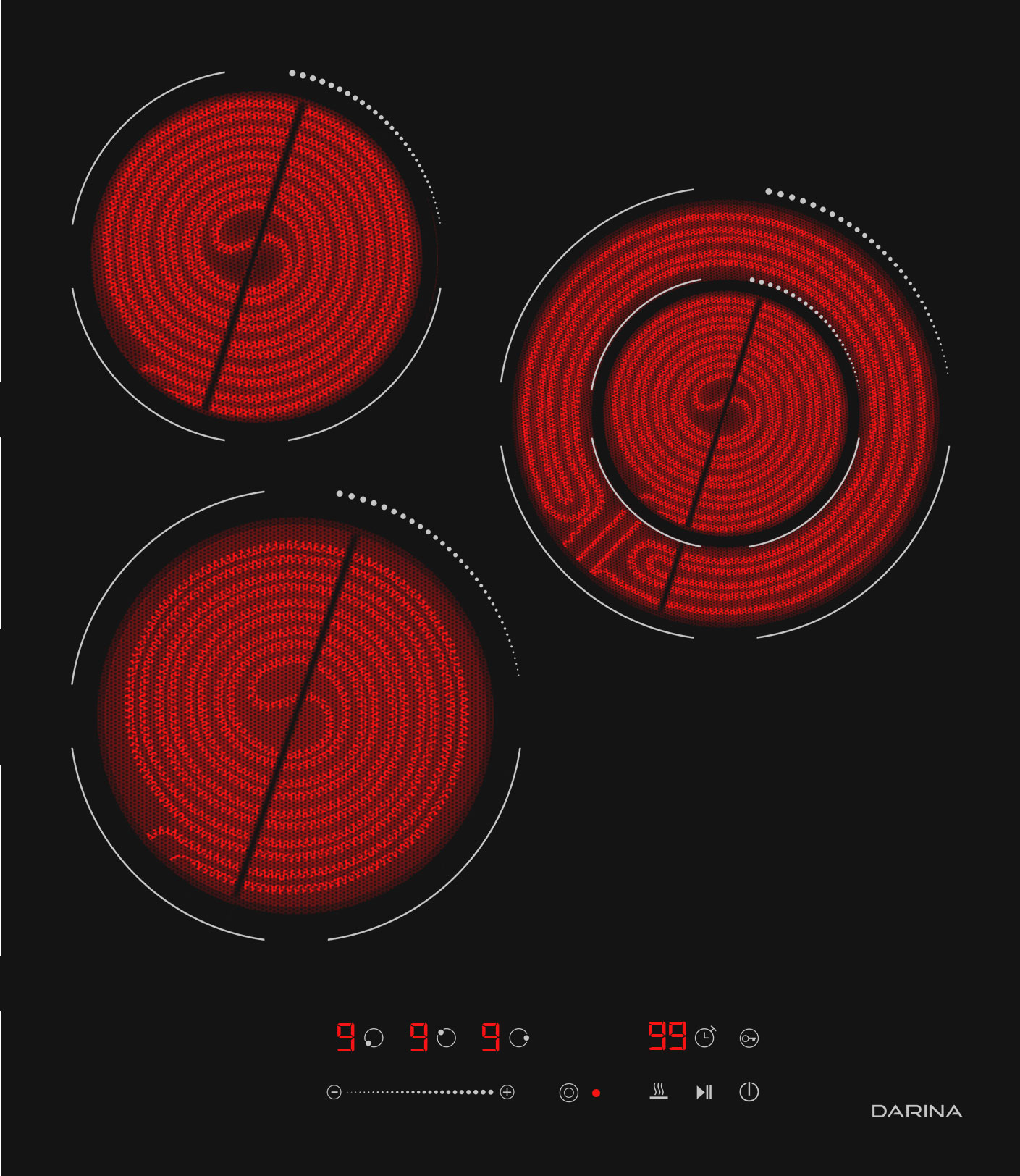 Изображение товара Электрическая варочная панель Darina 6P E3324 B