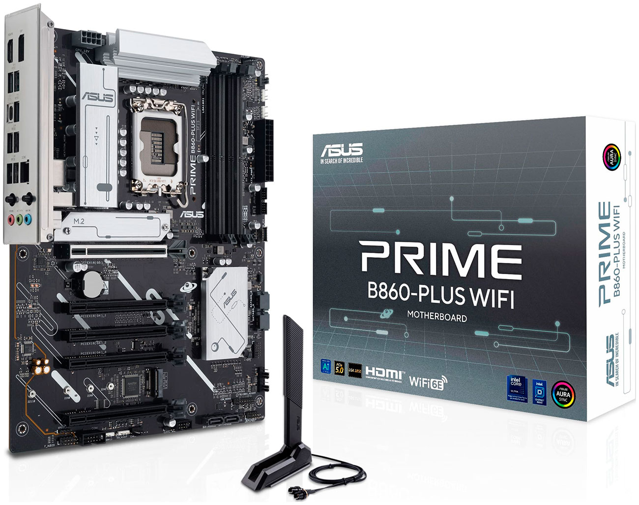 

Материнская плата Asus PRIME B860-PLUS WIFI (LGA1851, ATX), Черный