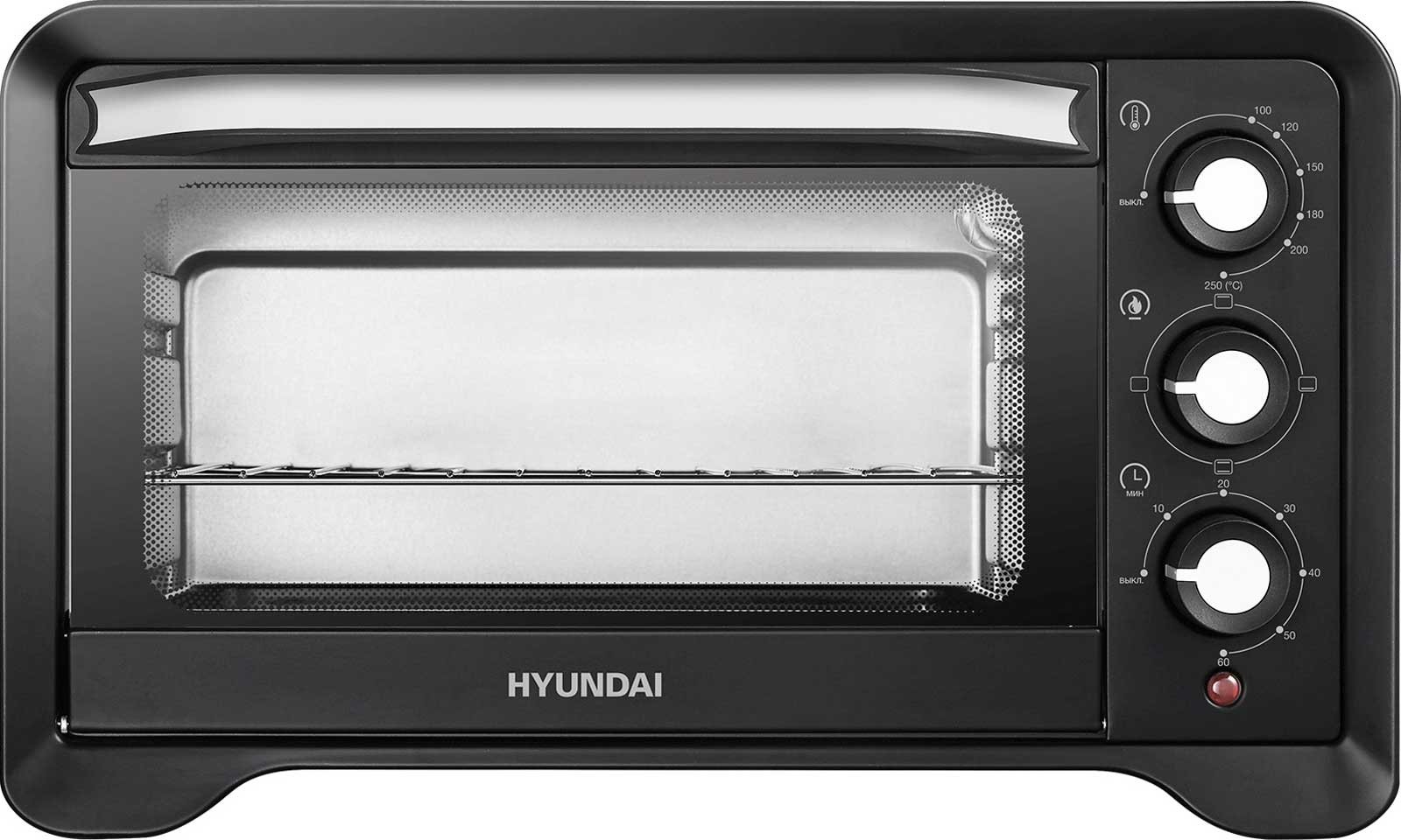 Изображение товара Мини-печь Hyundai MIO-HY103 20 л, 1380 Вт, черная, механическое управление