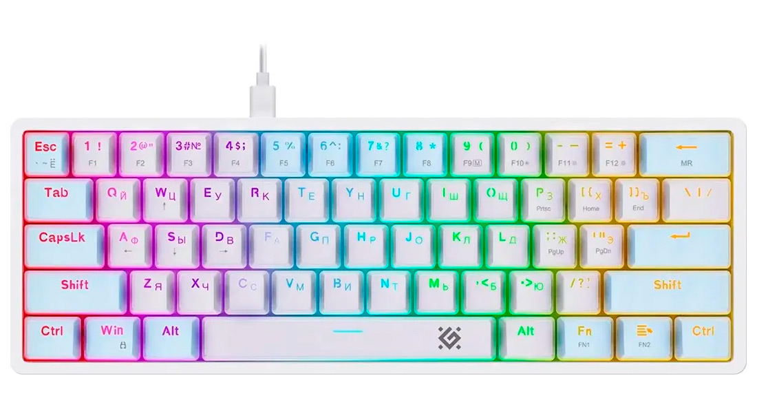Изображение товара Механическая игровая клавиатура Defender Amox GK-585 RU с RGB подсветкой