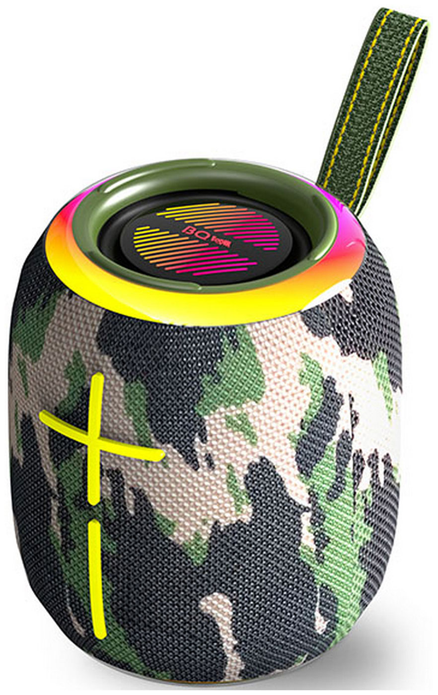 Изображение товара Портативная аудиосистема BQ PBS4005 хаки с подсветкой IPX7 Bluetooth 5.3