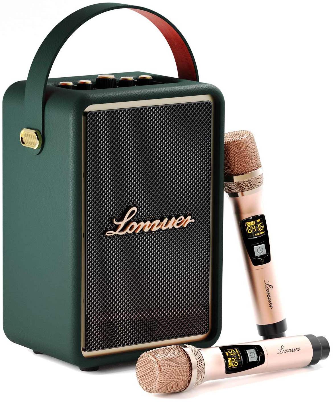 Изображение товара Портативная акустика Lonzuer Running с микрофонами и беспроводным подключением