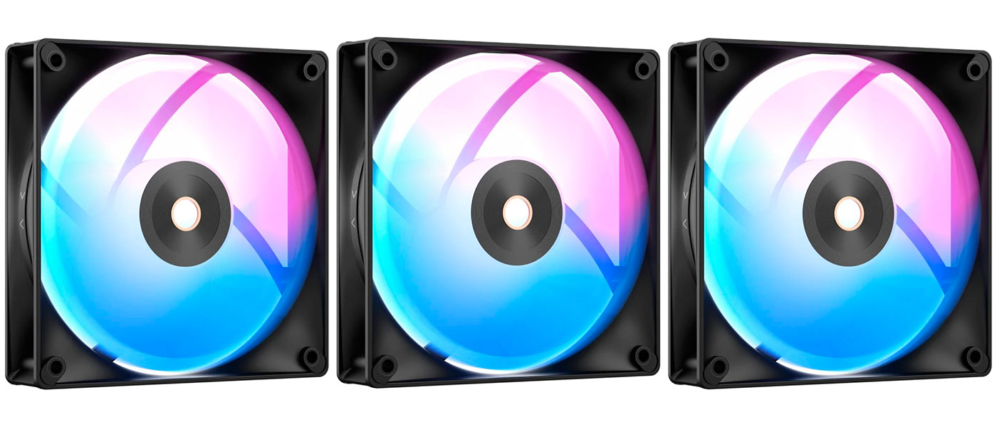 Изображение товара Вентиляторы для корпуса Ocypus Delta F12 BK ARGB 3 IN 1 120x120 мм 3 шт