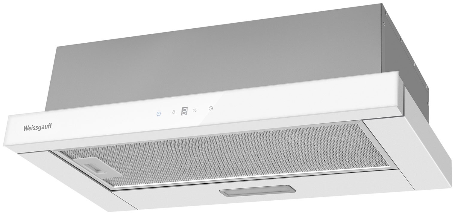 Изображение товара Вытяжка Weissgauff TEL 600 TC WH встроенная в шкаф с сенсорным управлением