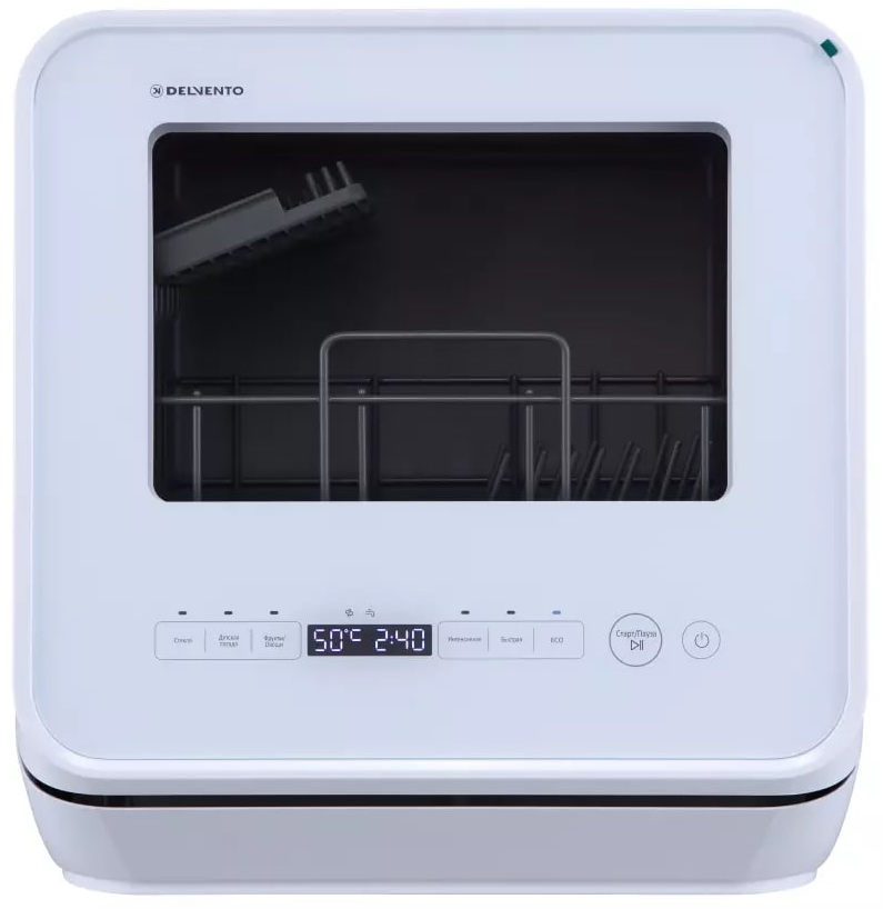 Изображение товара Компактная посудомоечная машина Delvento VWP5510 3 комплекта, конденсационная сушка