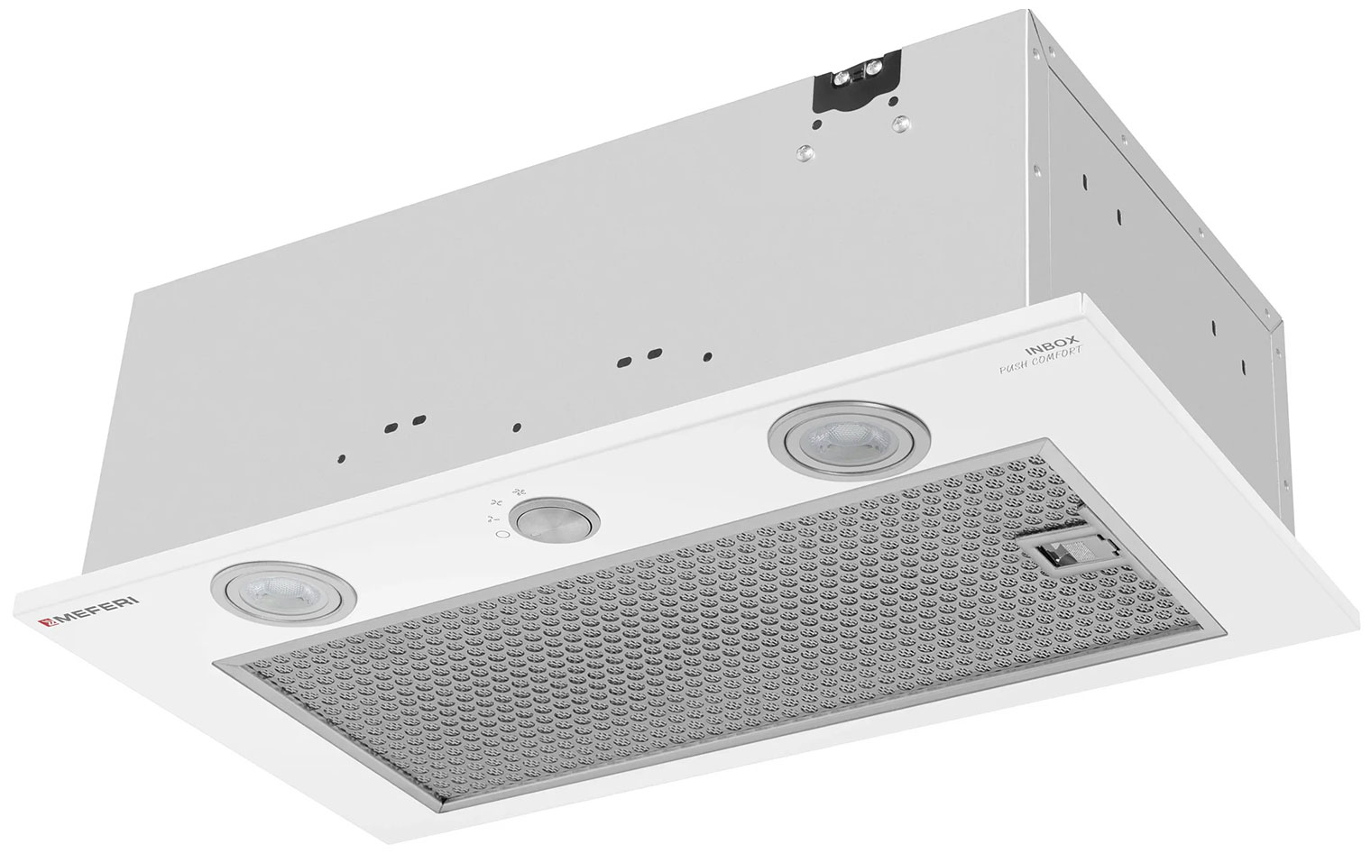 Изображение товара Вытяжка кухонная Meferi INBOX52WH PUSH COMFORT белый металлический корпус