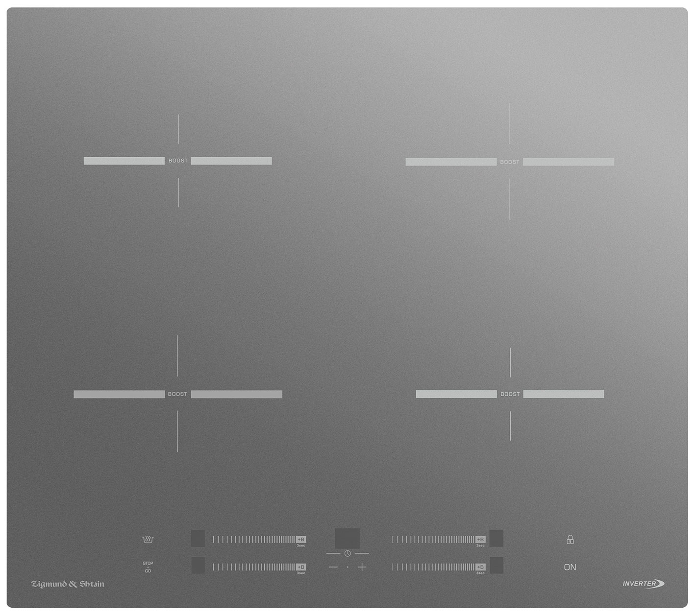 

Электрическая варочная панель Zigmund & Shtain CI 23.6 S, Серый