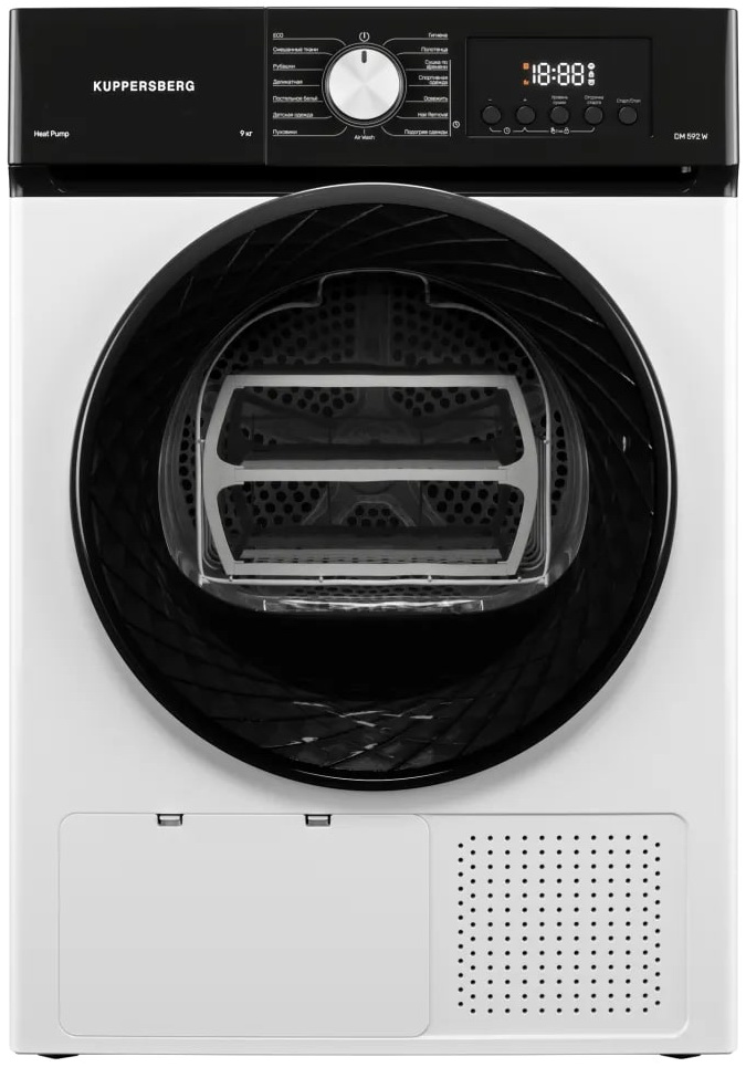 Изображение товара Сушильная машина с тепловым насосом Kuppersberg DM 592 W 9 кг A++