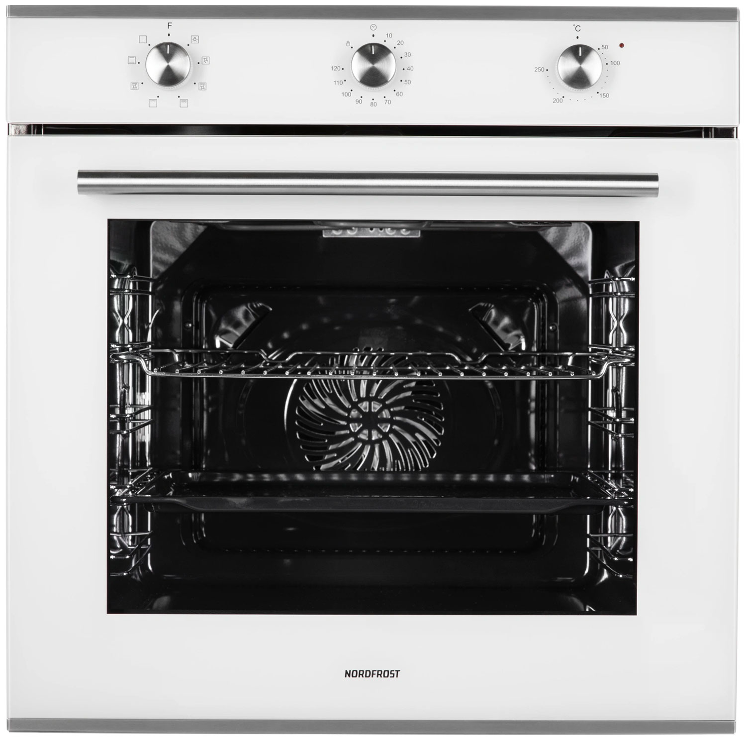 Изображение товара Встраиваемый электрический духовой шкаф NordFrost HM 6080 W с конвекцией