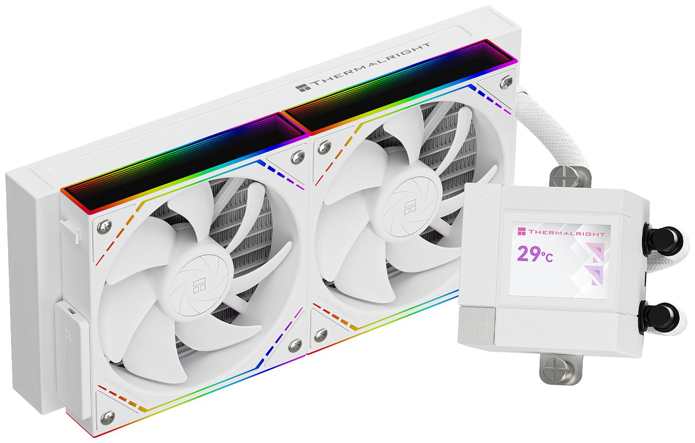 Изображение товара СЖО для процессоров Thermalright Core Matrix 240 Vision White (C-MATRIX-VISION-WH-240-ARGB)