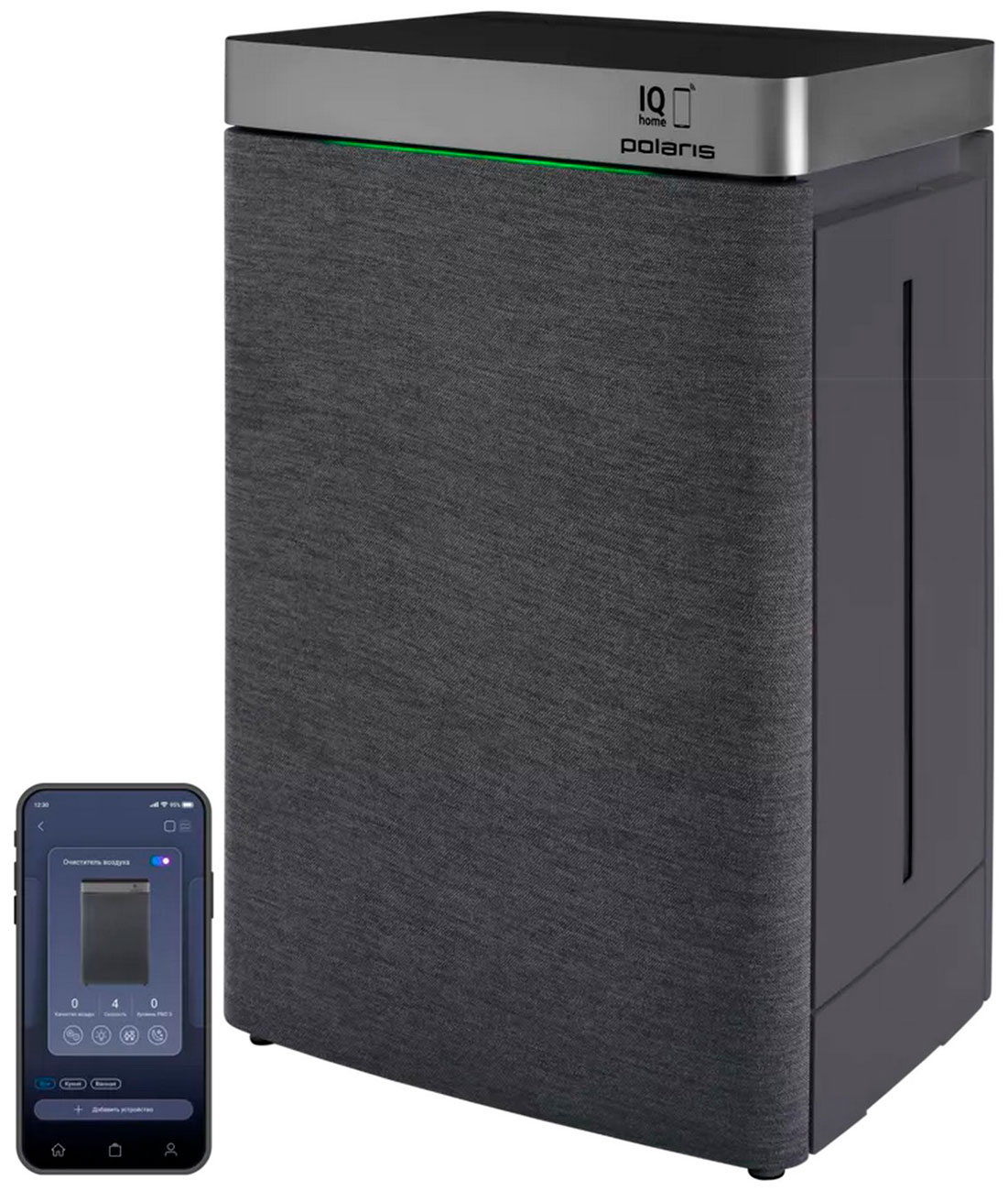 Изображение товара Воздуxоочиститель Polaris PPAT 02A WIFI IQ Home, графитовый
