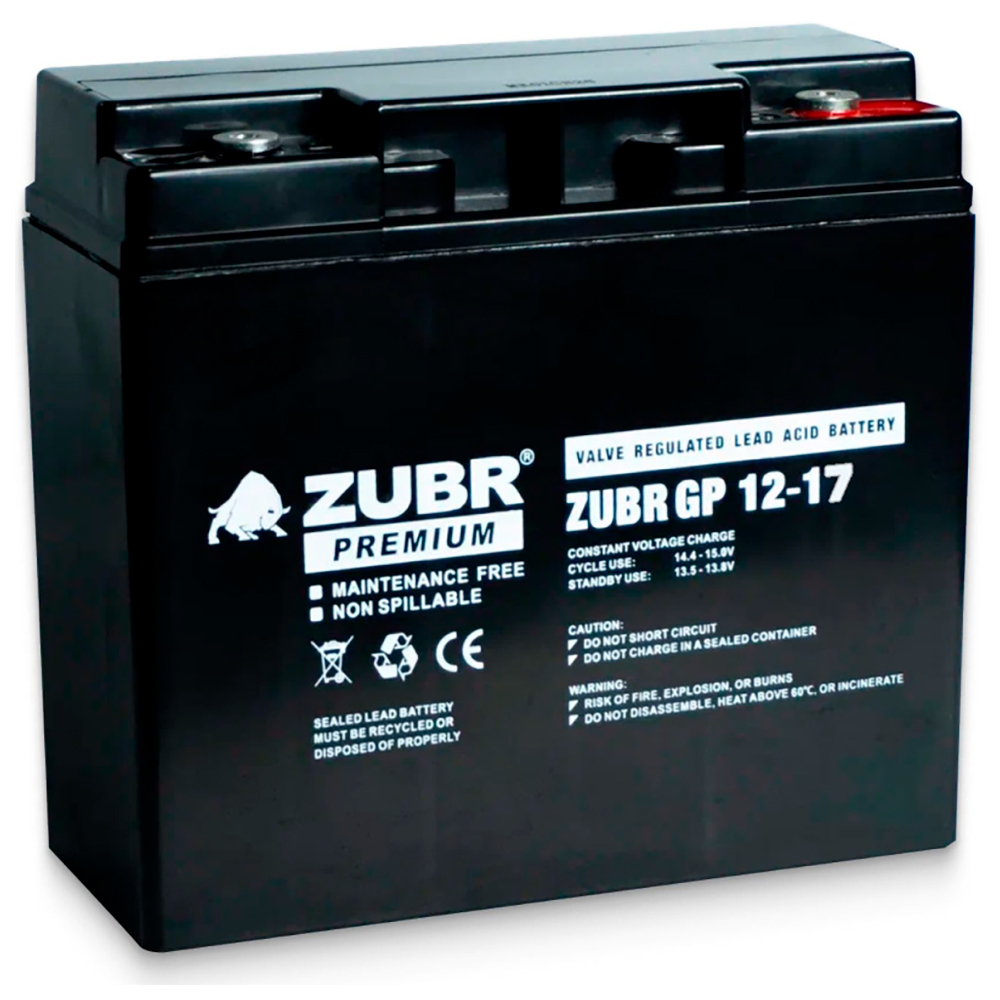 Изображение товара Аккумуляторная батарея Зубр GP12-17 12V17Ah