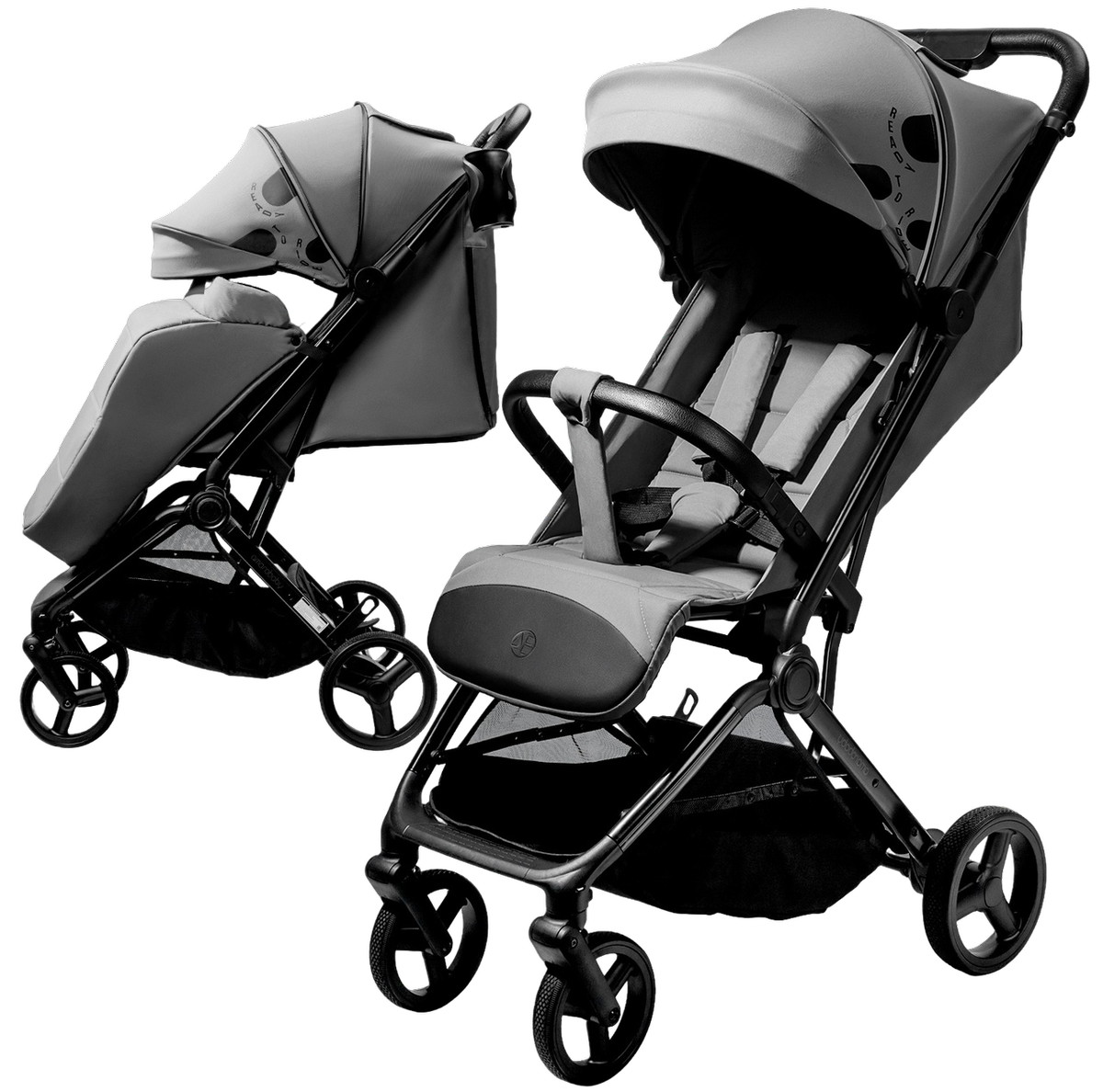 Коляска прогулочная Amarobaby Ride серый 13200₽