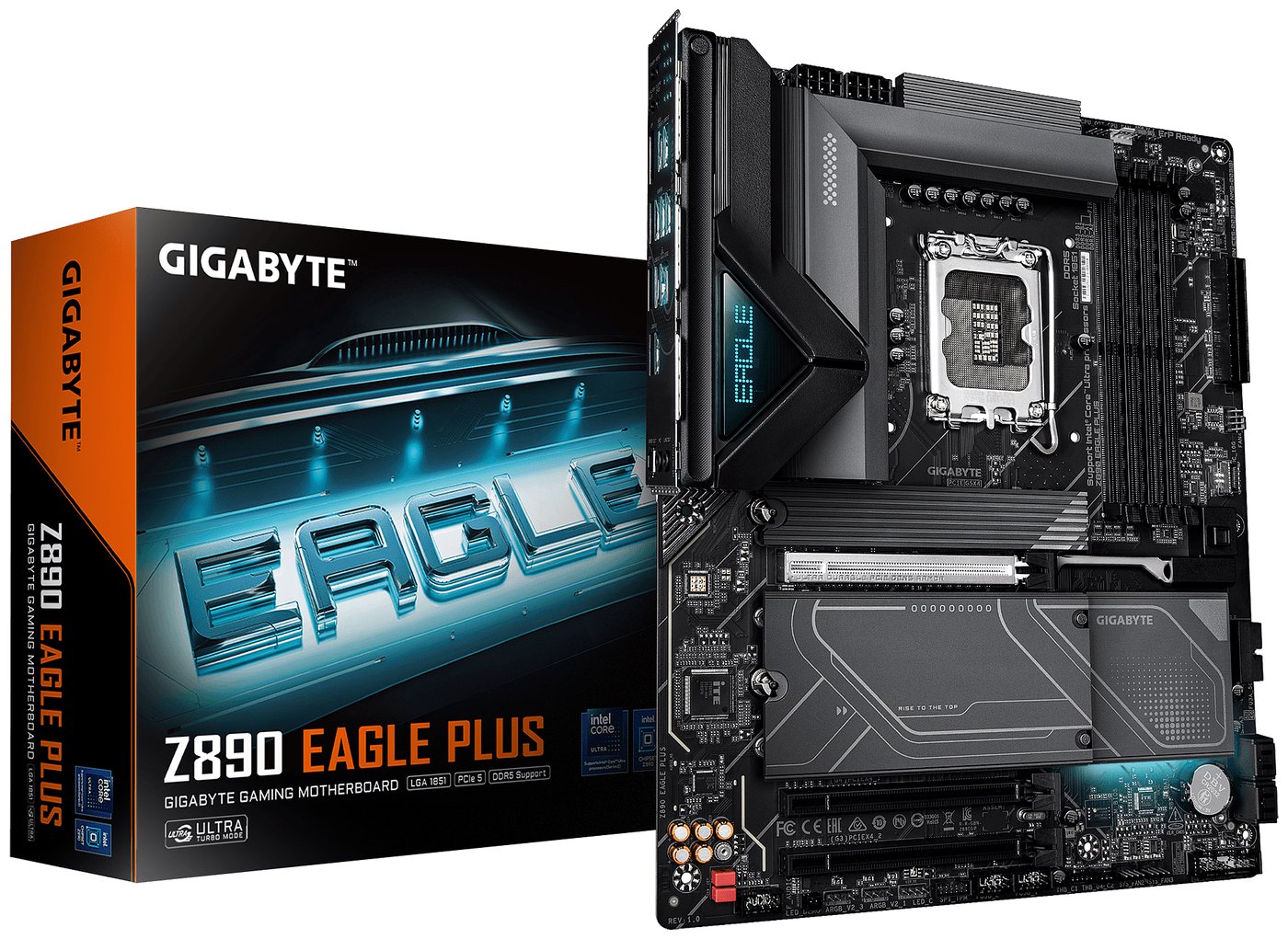 Изображение товара Материнская плата Gigabyte Z890 EAGLE PLUS (LGA1851, ATX)