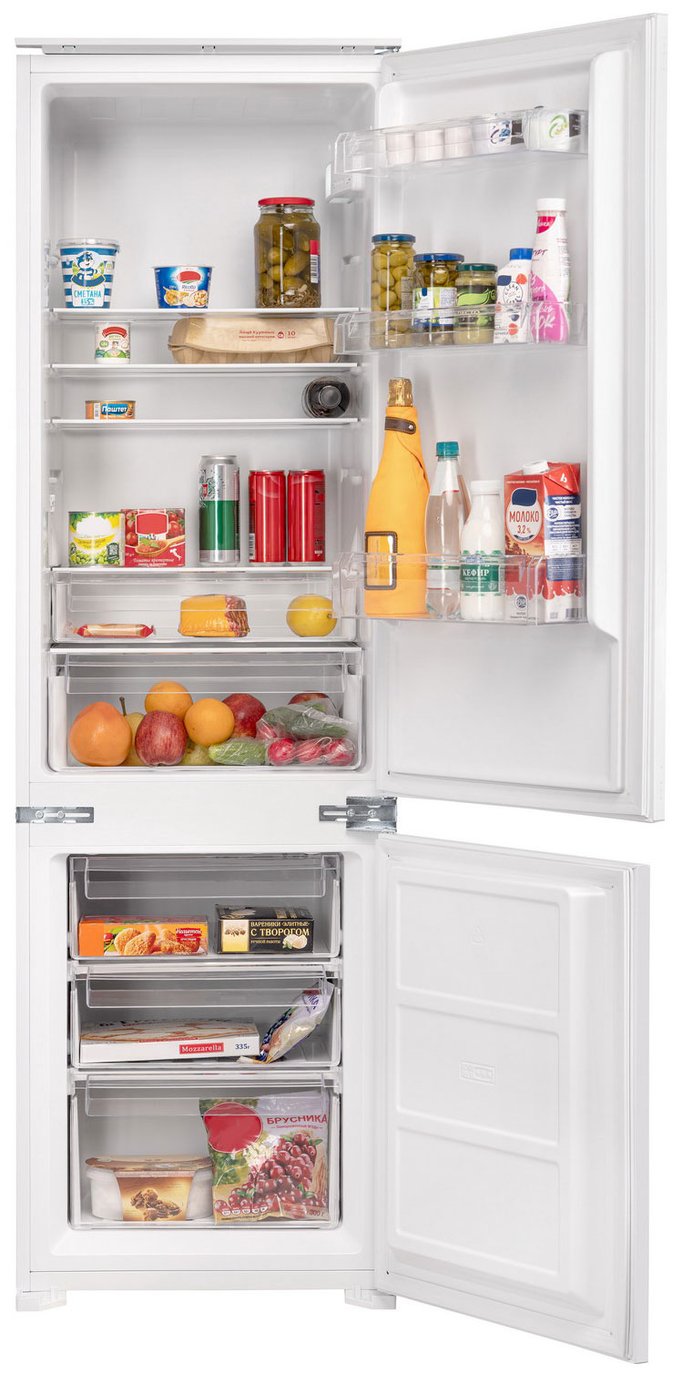 Встраиваемый двухкамерный холодильник Zigmund & Shtain BR 03.1772 SX 854006 уплотнитель двери морозильной камеры холодильника stinol indesit ariston 575x390 мм