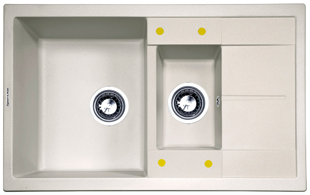 Изображение товара Кухонная мойка Zigmund & Shtain Rechteck 780.2 из искусственного гранита