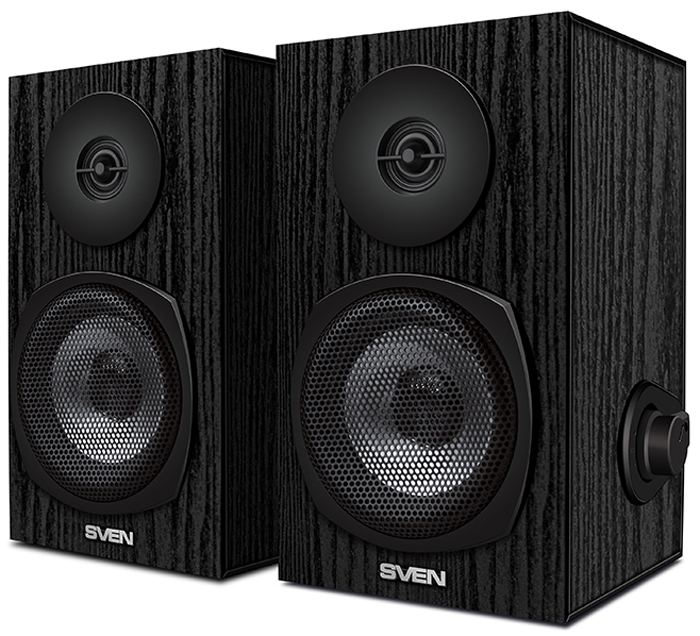 Изображение товара Акустика Sven SPS-575 2.0 черный 6Вт для дома и офиса