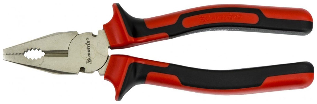 

Плоскогубцы Matrix 16906 NICKEL, 200 мм, никелированные, двухкомпонентные рукоятки