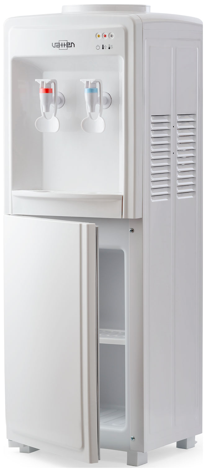 Изображение товара Кулер для воды Vatten V09WE белый напольный с шкафчиком электронный охлаждение нагрев