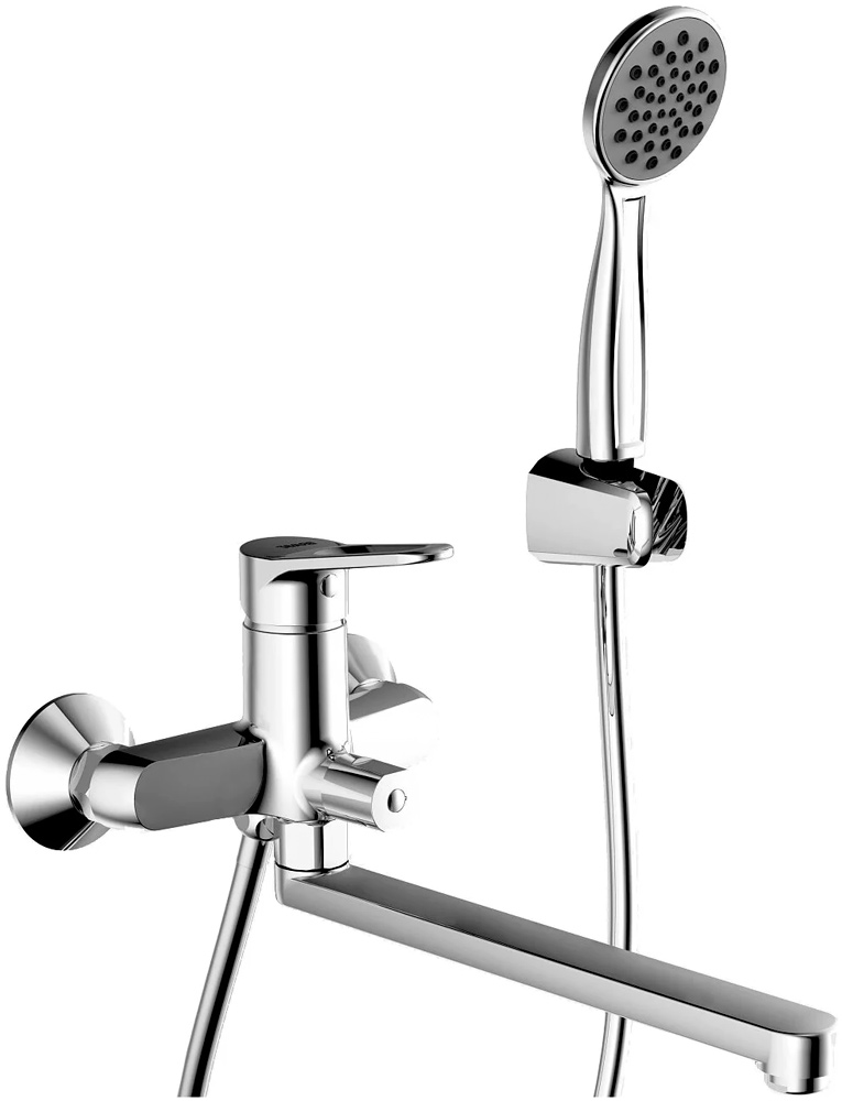 

Смеситель для ванны с душем Bravat Eco F6111147C-LB хром, Xром