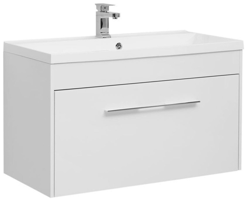 

Тумба под раковину Aquanet Августа 100 глянец белый (00274142), Белый глянцевый