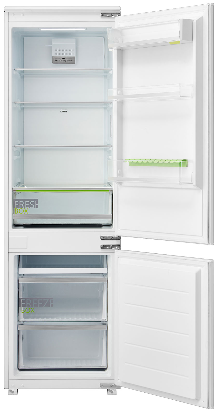 Встраиваемый двухкамерный холодильник Midea MDRE353FGF01 холодильник двухкамерный midea mdrb470mgf46o 185х59 5х66см серебристый