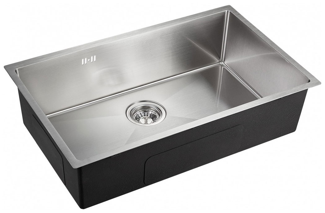 Изображение товара Кухонная мойка Emar EMB-133 PVD Nano Satine нержавеющая сталь с одинокой чашей