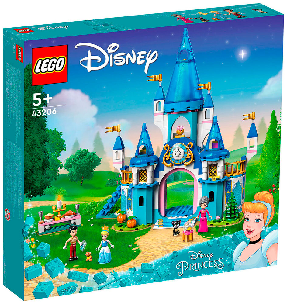 Конструктор Lego Disney Princess Замок Золушки и Прекрасного принца 43206 lego® disney 41055 замок принцессы золушки