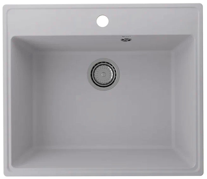 Изображение товара Кухонная мойка Ulgran Quartz Forte 580-04, квадратная, платина, врезная