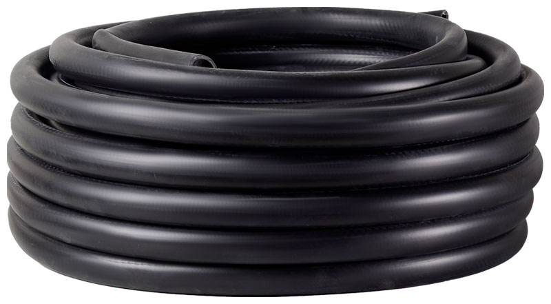 Изображение товара Резиновый армированный поливочный шланг Вихрь 25 м черный устойчив к морозам и УФ