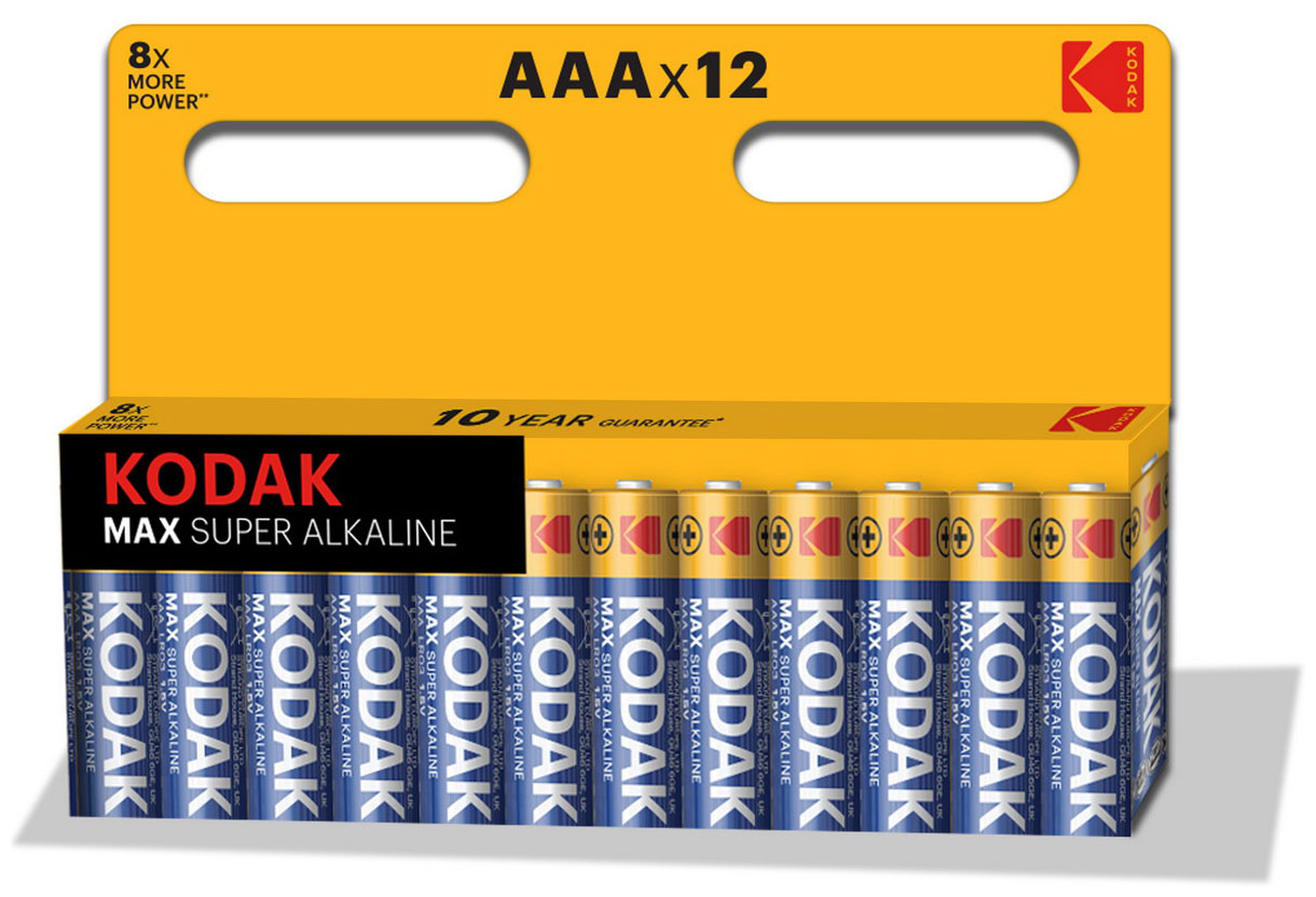 батарейка kodak max lr03 bl4 k3a 4 4шт Батарейка Kodak MAX LR03 BL12 K3A-12) 12шт