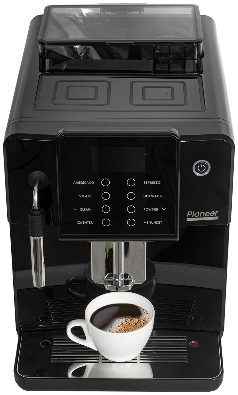 Изображение товара Автоматическая кофемашина Pioneer CMA012C 19 бар, ЖК дисплей, 250 г зерен