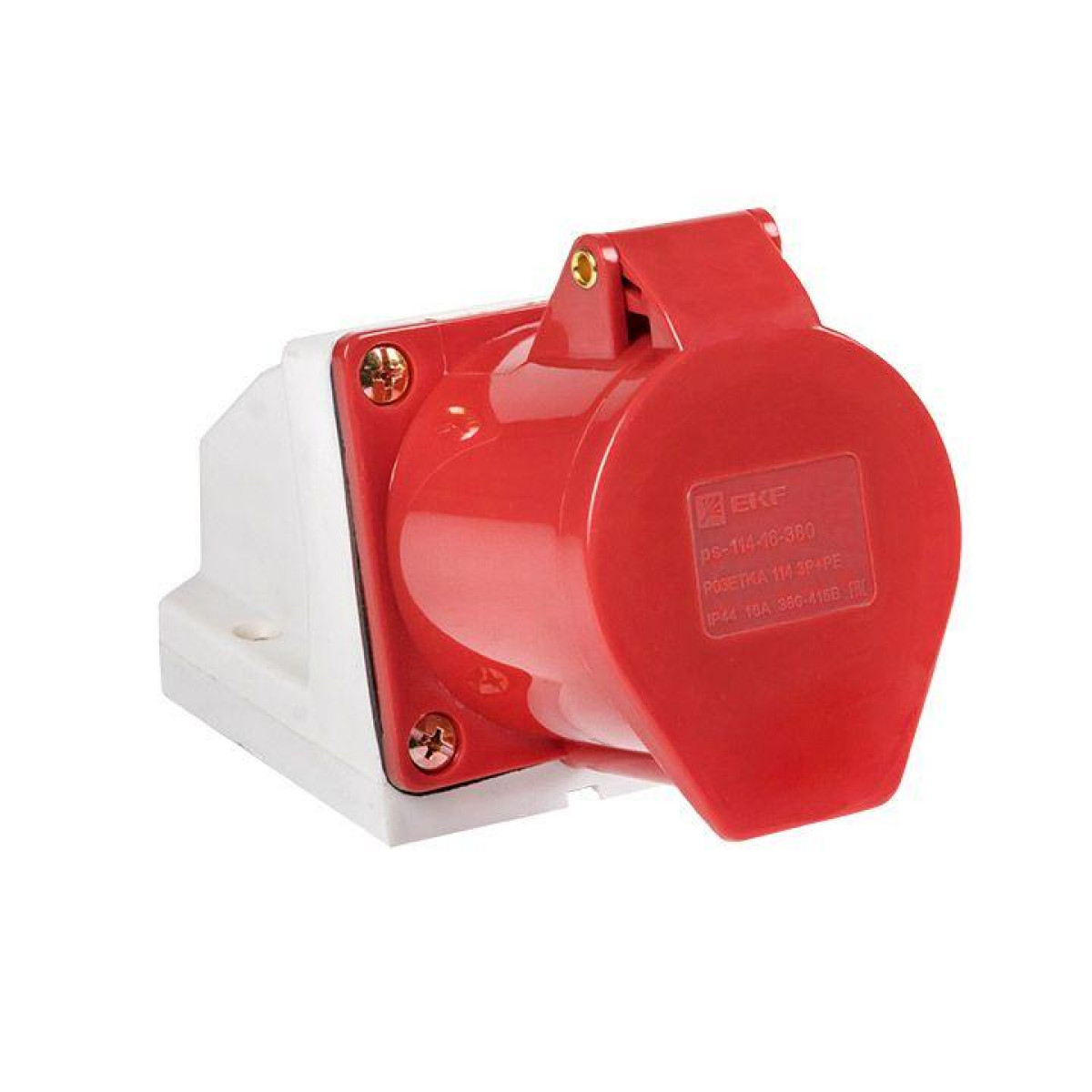 Изображение товара Эл.монтажная наружная розетка 16А IP44 EKF ps-114-16-380