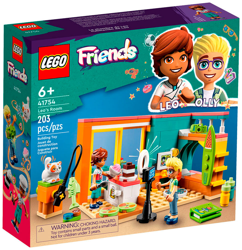 Конструктор Lego Friends Комната Лео 41754 конструктор lego friends комната лео 41754 l