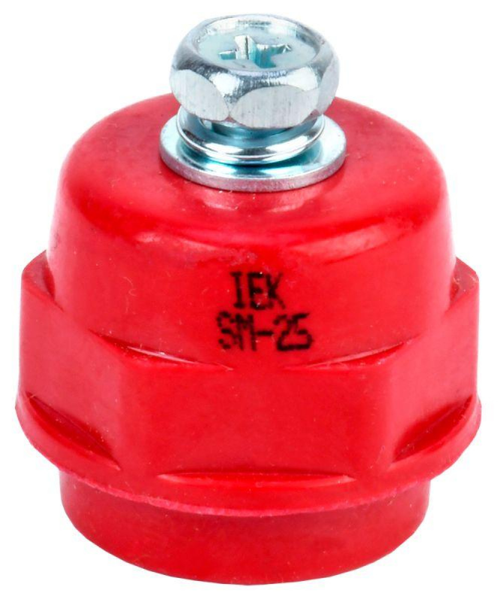 Изображение товара Высоковольтный изолятор для шин SM25 М6 от IEK надежное крепление для щитового оборудования