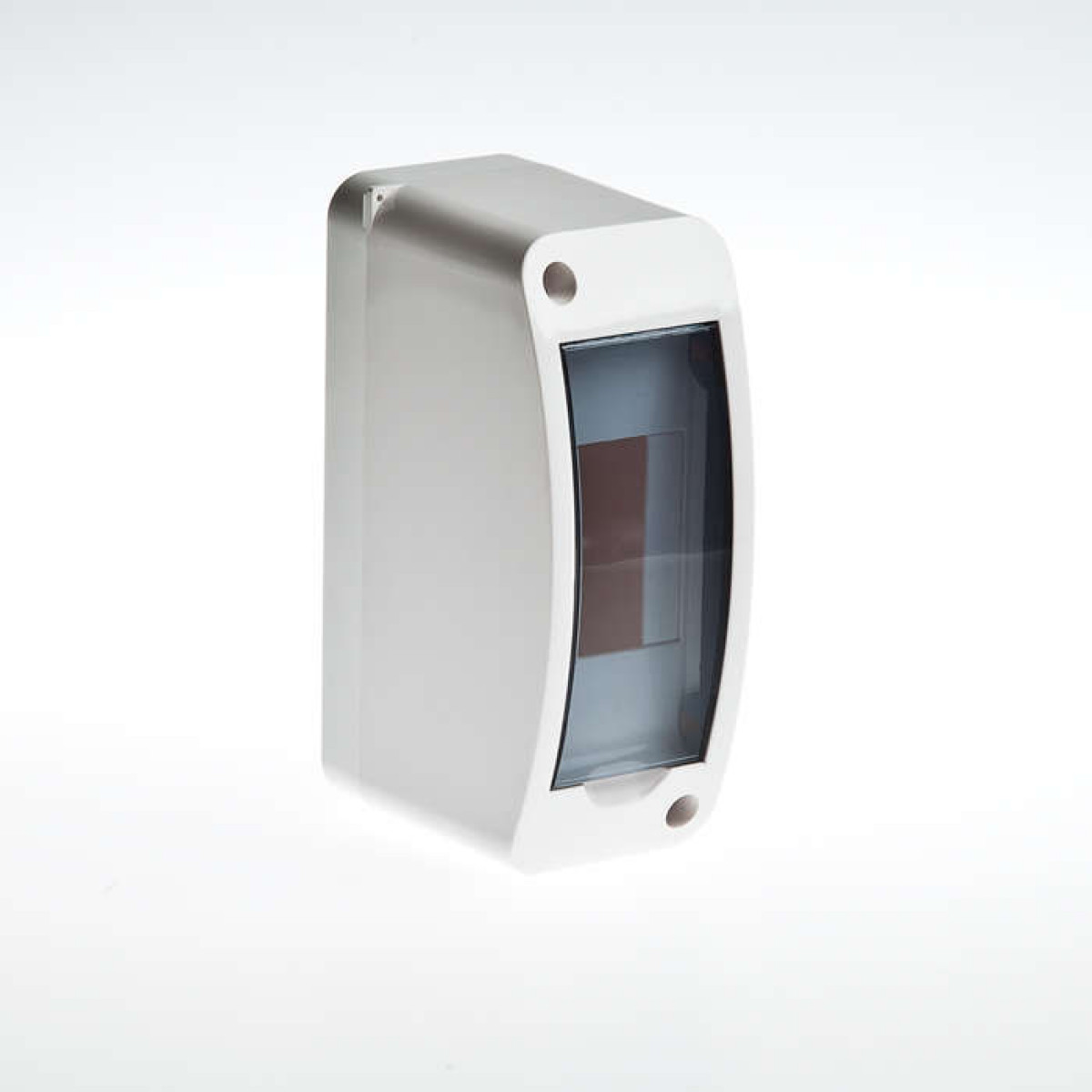 Изображение товара Бокс ОП Тусо 2мод. IP40 бел. /прозр. двер. Ruvinil