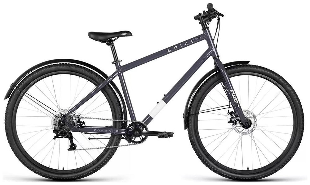 Велосипед Forward SPIKE 29 D (29 8 ск. рост. 18) 2023 серый/серебристый IB3F98135XGYXSR